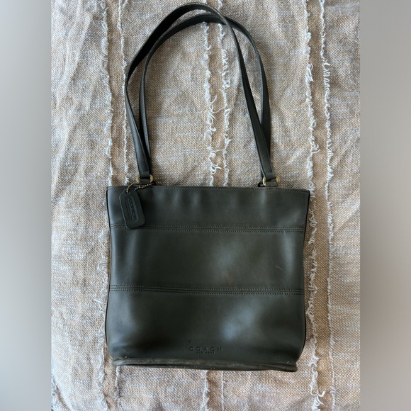 Coach Tribeca Bag Handbag Tote Shopper Purse Vintage Green - Picture 1 of 12